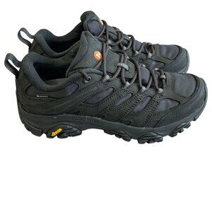 NEW Merrell Men's 8.5 Moab 3 Smooth GTX Waterproof Hiking Shoes Black Suede